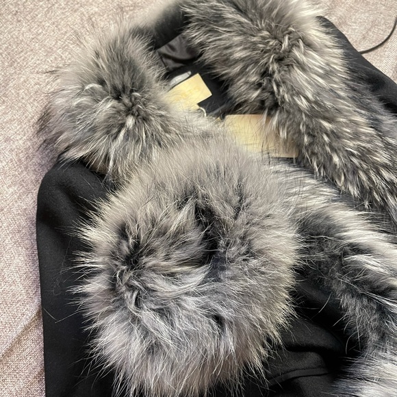 SOLD PORTS 1961 Wool and real raccoon fur coat - Picture 6 of 11